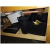 Image 2 : LARGE SHELF OF HOME DECOR INCLUDING WALL MIRRORS, SERVING TRAYS, STEP STOOL, GAME SET, ASSORTED