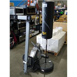 SUNNY ROWING MACHINE AND EVERLAST PUNCHING BAG