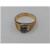 Image 2 : 10K GOLD RING WITH 9 DIAMONDS