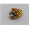 Image 2 : GOLD COLORED RING WITH 9 CZ STONES