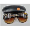 Image 2 : PAIR OF AUTHENTIC COACH SUNGLASSES (HONEY MOSAIC/BLACK) WITH CASE