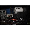 Image 2 : SHELF OF STORAGE LOCKER GOODS, BOOTS, DRONES, XBOX AND GAMES AND MORE