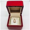 Image 2 : 14K ROSE GOLD MORGANITE(1CT) DIAMOND PENDANT