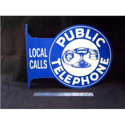 Public Telephone Sign 13 x 17 Alum