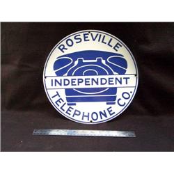 Roseville Independent Co Sign 12" round
