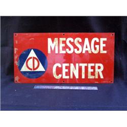 Message Center Sign 20 x 10 Steel from
