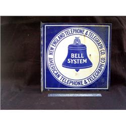 New England Telephone Sign 16 x 16 Porc