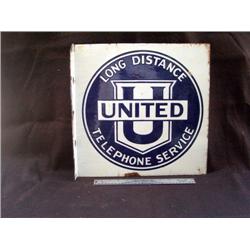United Long Distance Sign 16 x 16 Porce