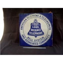 American Tel & Telephone Sign  18 x 18