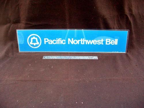 Pacific Northwest Bell Glass Sign 22 1/