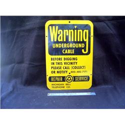 Warning underground cable Sign 12 x 18