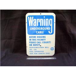 Northwestern Underground Sign 12 x 18 A