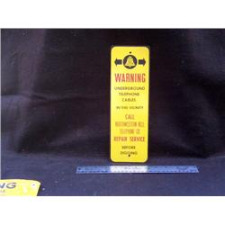 Warning Independence Sign Steel 1 sided