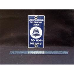 Underground DINGO Sign Steel 1 sided 3