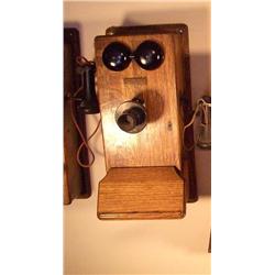 Western Electric Co. Wood Wall Telephon