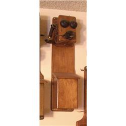 Unknown/Unmarked Wood Wall 2 Box Teleph