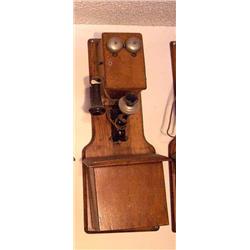 T.L. Hall  Wood Wall  2 Box Telephone