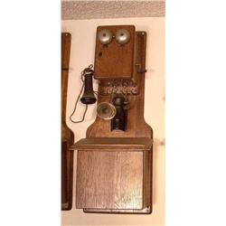 Western Electric Co. Wood Wall 2 Box Te