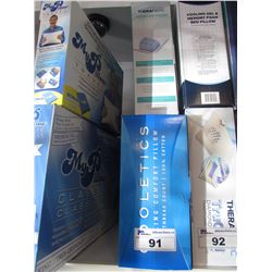 THERAPEDIC MEMORY FOAM TRADITIONAL SUPPORT PILLOW & COOLETICS STANDARD QUEEN COOLING COMFORT PILLOW