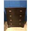 Image 1 : 4 DRAWER BEDROOM DRESSER - BROWN