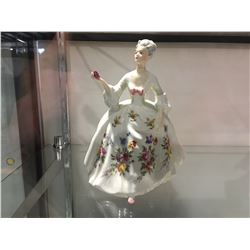 ROYAL DOULTON ENGLAND BONE CHINA FIGURINE - DIANA MODELED BY PEGGY DAVIS 1985 -HN2468