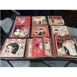 PLATINUM AGE COMICS LOT OF 19 ISSUES (1920'S-30'S) BRINGING UP FATHER, MUTT & JEFF ETC. LOWER GRADE