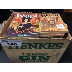 WEIRD TALES PULPS BOX LOT (1940'S-50'S) LOW GRADE AVERAGE (SEVERAL MISSING BACK COVERS) APPROX 50