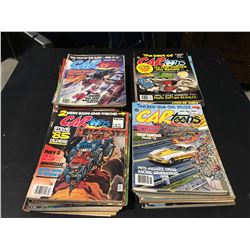 CARTOONS MAGAZINE BOX LOT (1970'S-90'S) MID GRADE AVERAGE. APPROX. 50 ISSUES