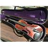 Image 1 : VINTAGE VIOLIN WITH CASE & BOW (NO LABEL)