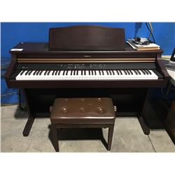 ROLAND HP107 DIGITAL PIANO WITH STOOL