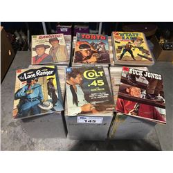 6 BOXES OF VINTAGE WESTERN COMICS