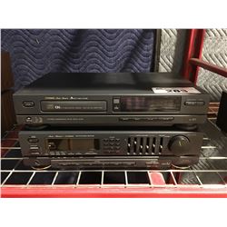 FISHER MODEL RS-9005 STEREO RECEIVER - WITH FISHER COMPACT DISC PLAYER - NO REMOTES