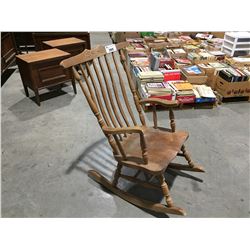 WOODEN ROCKING CHAIR