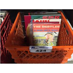 BOX OF ASSTD BEATLES MEMORABILIA - BOOKS, MAGAZINES, COMICS ECT