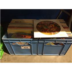 2 BOXES OF MOSTLY DISNEY FAIRY TALE STORIES ON RECORDS