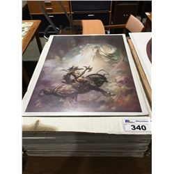 1 BOX OF 35 ASSTD FANTASY ART PRINTS