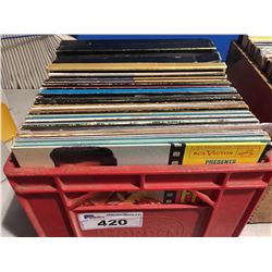 1 BOX OF ELVIS PRESLEY RECORDS