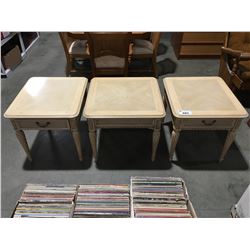 GROUP OF 3 SIDE TABLES