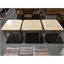 GROUP OF 3 SIDE TABLES