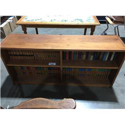 4 SHELVES OF ASSTD BOOKS (WOODEN SHELF UNIT NOT INCLUDED)