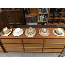 GROUP OF 5 COWBOY HATS