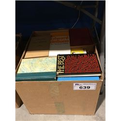 1 BOX VINTAGE BOOKS