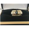 Image 1 : UNISEX 14K WHITE & YELLOW GOLD SAPPHIRE & EIGHT DIAMOND RING - APPRAISED VALUE $7240.00