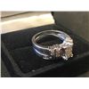 Image 4 : LADIES 14K WHITE GOLD 26 DIAMOND RING - APPRAISED VALUE $5840.00 (0.84CTS DIAMONDS , 5.7GMS GOLD )