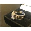 Image 5 : LADIES 14K WHITE GOLD 26 DIAMOND RING - APPRAISED VALUE $5840.00 (0.84CTS DIAMONDS , 5.7GMS GOLD )