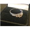 Image 4 : LADIES 14 WHITE GOLD 9 DIAMOND RING - APPRAISED VALUE $5010.00 (0.86CTS DIAMONDS, 2.5GMS GOLD)