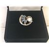 Image 1 : LADIES 14K WHITE GOLD & SAPPHIRE RING CONTAINING 8 SAPPHIRES - APPRAISED VALUE $3877.60 (0.36CT