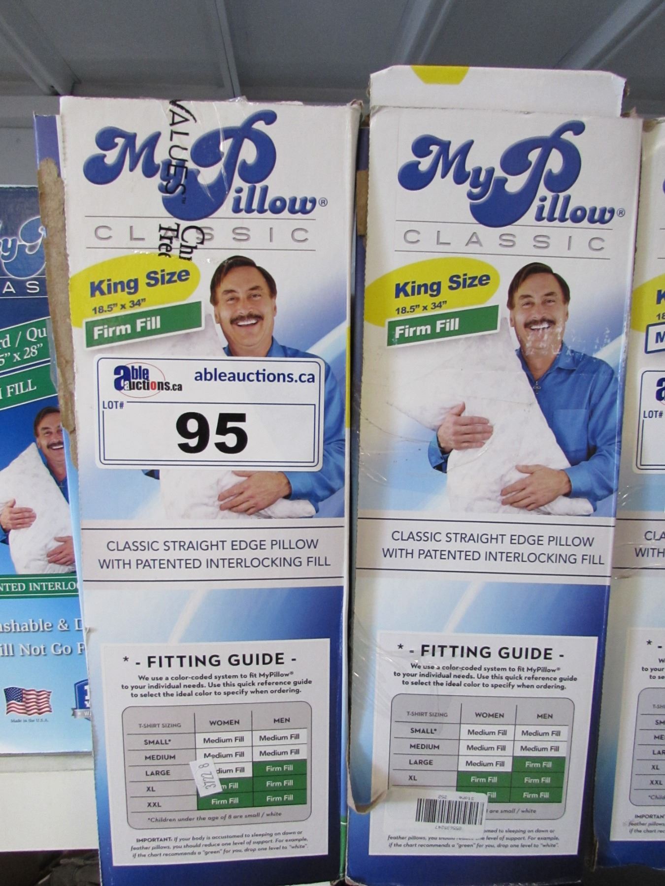 2 MY PILLOW CLASSIC FIRM FILLED KING SIZE PILLOWS Able Auctions