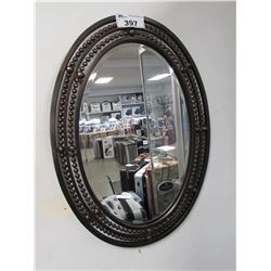 OVAL FRAMED MIRROR