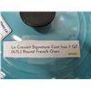 Image 2 : LE CREUSET SIGNATURE CAST IRON 7 QT ROUND FRENCH OVEN